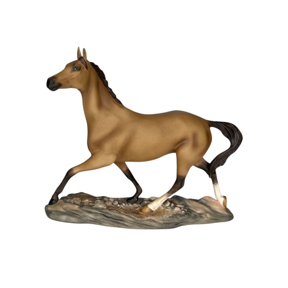 Franklin Mint Akhal-Teke Horse Porcelain Figurine Great Horses of the World